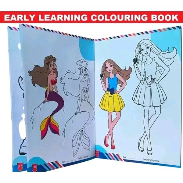 Kids Early Learning Colouring Book - Cartoons, Jumbo Colouring Book, Activity Book