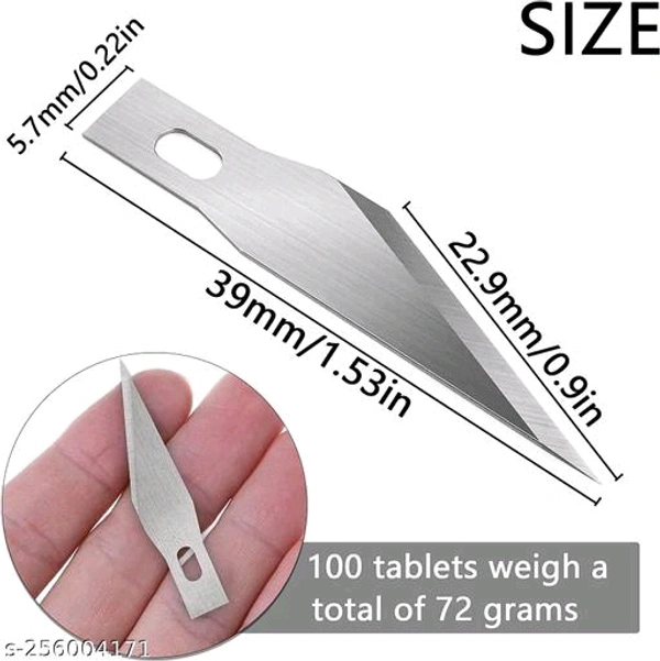 Eenfnety™ Esnfnety™ Fuzzy PCENF5210 Art Knifes*Blade Material: Alloy SteelHandle Material: AluminiumMaterial: Stainless SteelNet Quantity (N): 1Style: ClassicProduct Height: 1 CmProduct Length: 1 CmProduct Breadth: 1 CmProduct Weight: 0.2 GDispatch: 1 Day*Proof of Safe Delivery! Click to know on Safety Standards of Delivery Partners- https://ltl.sh/y_nZrAV3