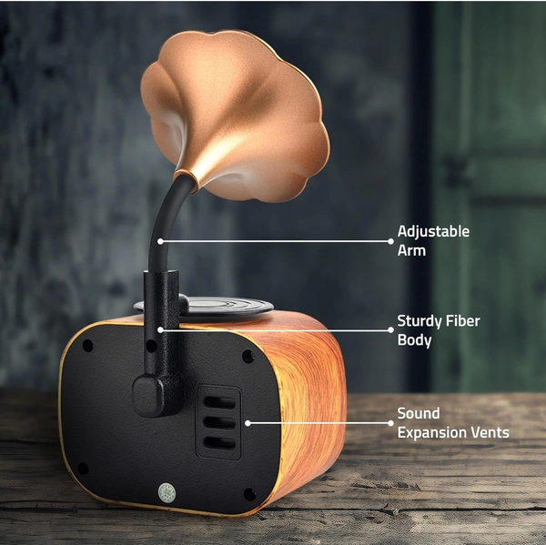 Eenfnety™ PREPAID Artis BT12 Classic Retro Wireless BT Speaker with FM/USB/PREPAID Only  AUX in & Hands Free Calling (5W RMS Output) PCENF5280