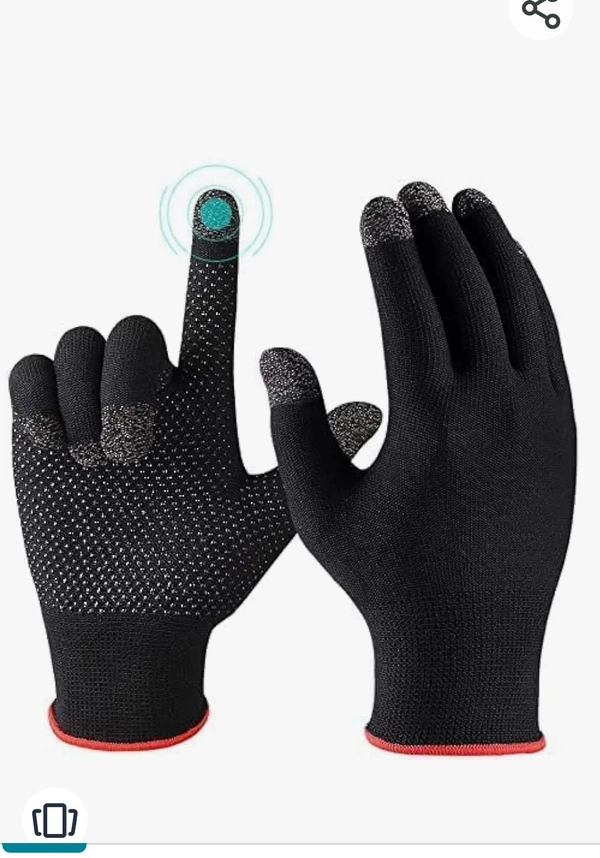 Limeshot TouchScreen Thermal Woolen Gloves for Men and Women - Black, Under 1 Kg