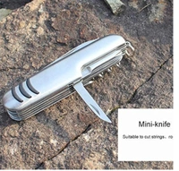 Multifunction Swiss Knife Folding Outdoor Hunting Knife Army Pocket Travel Camping Kit Stainless 