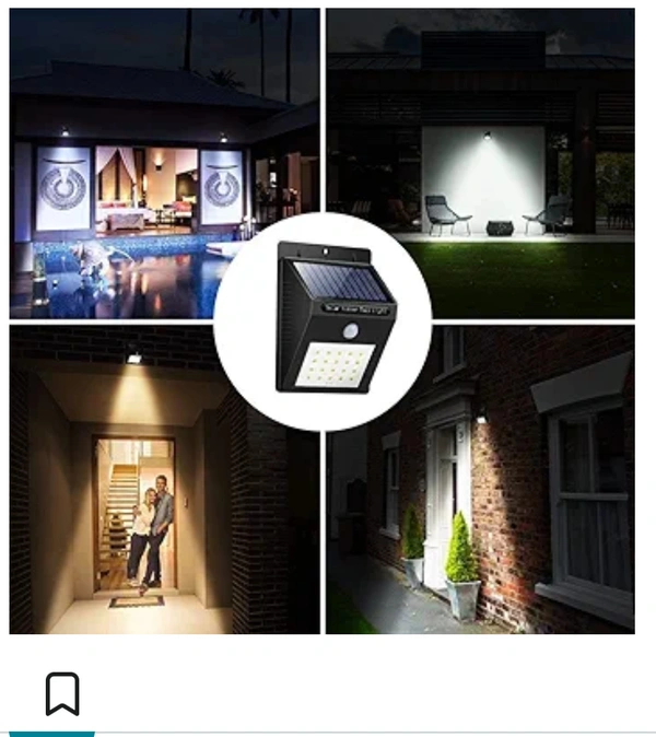 DAYBETTER 20 Led Solar Motion Sensor Light, Plastic Outdoor Weatherproof for Driveway Garden Path Ya…