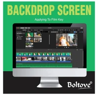 Boltove® 8FTX14FT Green Backdrop Background Rod Pocket for Photography Backdrop,Photoshoot Background,Video production, Home Decoration,Weddings, Parties, Newborns, Product photography, Screen Video Recording, Curtain60%off