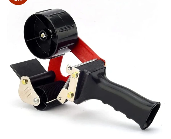 MEHRANSH® Gun Roll 2 inch Cello Tape Dispenser and Packaging Cutter Tool for Home, Office, School, Industry, Office Use (Random Color)