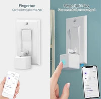 AUSLESE® Auslese® Smart Button Pusher No Wiring Switch Bot Touch Control Work with Smart Life App Compatible with Alexa, Google Home & Timer Control (Fingerbot) - White