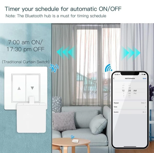 AUSLESE® Auslese® Smart Button Pusher No Wiring Switch Bot Touch Control Work with Smart Life App Compatible with Alexa, Google Home & Timer Control (Fingerbot) - White
