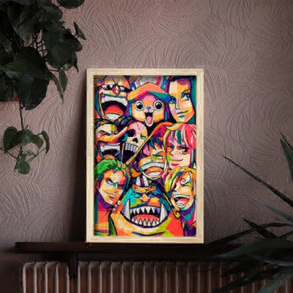 One Piece Pop Art Wooden Wall Art