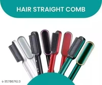 Hair Straightener Brush,Hair Straightening Iron Built with Comb, Fast Heating & 5 Temp Settings & Anti-Scald, Perfect for Professional Salon at Home Hair Styler (Multicolor)