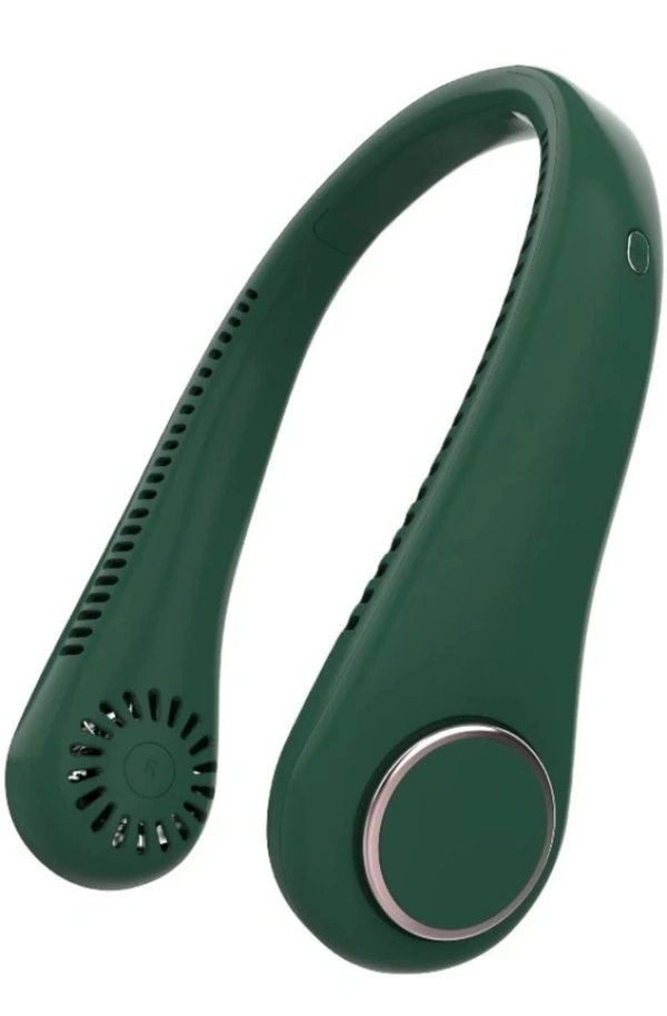 Kalashree Stores Portable Neckfan, Handsfree, Wearable Bladeless Fan SD-01 Rechargeable Fan (Green) - Parsley