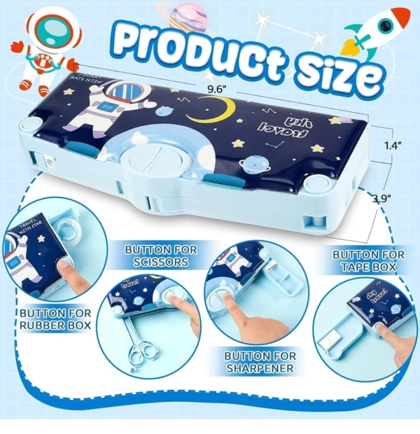 FLOSTRAIN Hot Selling Trendy Multiple Buttons Plastic Compass Box