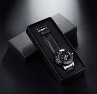 Luvy USB Cigarette Lighter Watch Rechargeable flameless Windproof Unique Designer Wristwatch .2 in 1 Watch Lighter for Cigarette Stylish (Black)59%off
