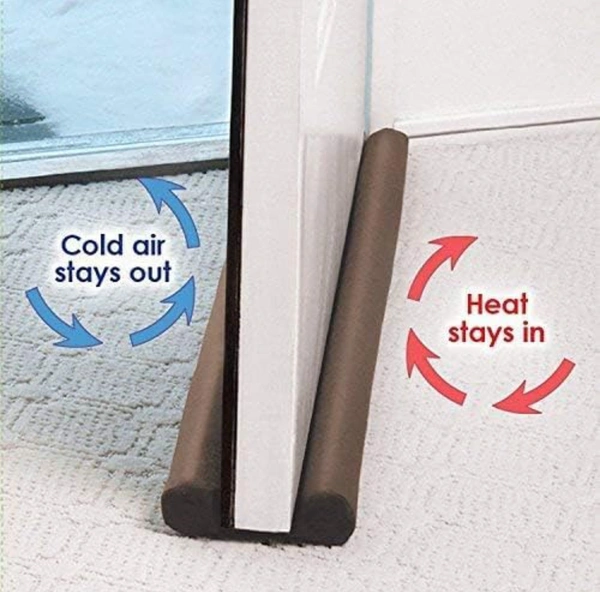 Radiant Door Dust Air Sound Stopper for Home (Size-36), Brown (Pack of 3)