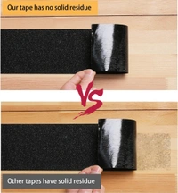 Amazing Works Grip Tape - Heavy Duty Non Skid Tape High Traction 80 Grit Non Slip for Stairs Outdoor/Indoor, Waterproof Stairs Non Skid Treads, Durable Triple Layer Adhesive 2 Inch x 20 Ft - Black