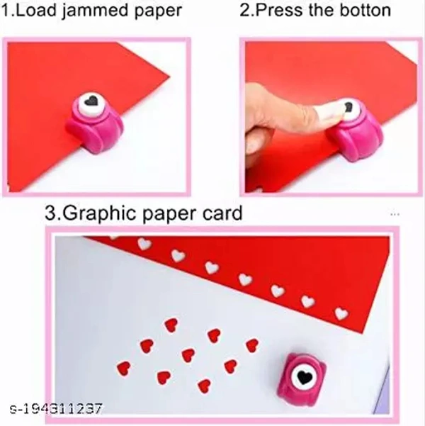 CASSAVA� Set Of 6 Craft Punching Machine For Art Craft Multi Shape & MultiColor Best Art Craft Punch For Kids