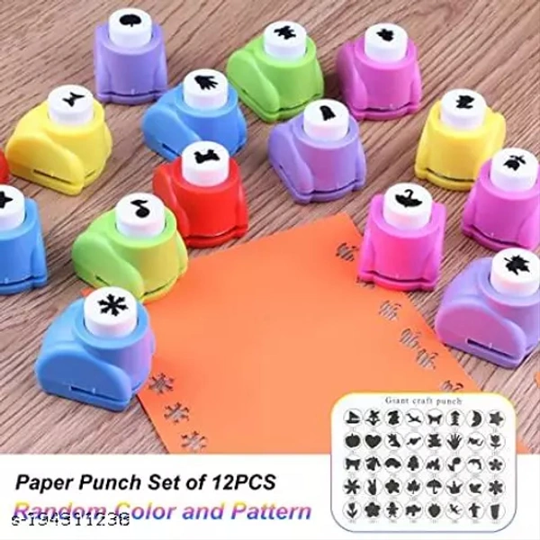 CASSAVA� Set Of 6 Craft Punching Machine For Art Craft Multi Shape & MultiColor Best Art Craft Punch For Kids