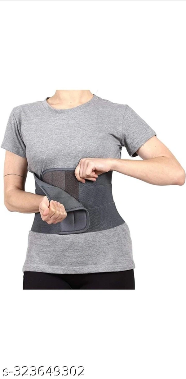 JD sons Abdominal belt after delivery for tummy reduction Belly trimmer fat reduction abdominal binder grey for men and women Grey