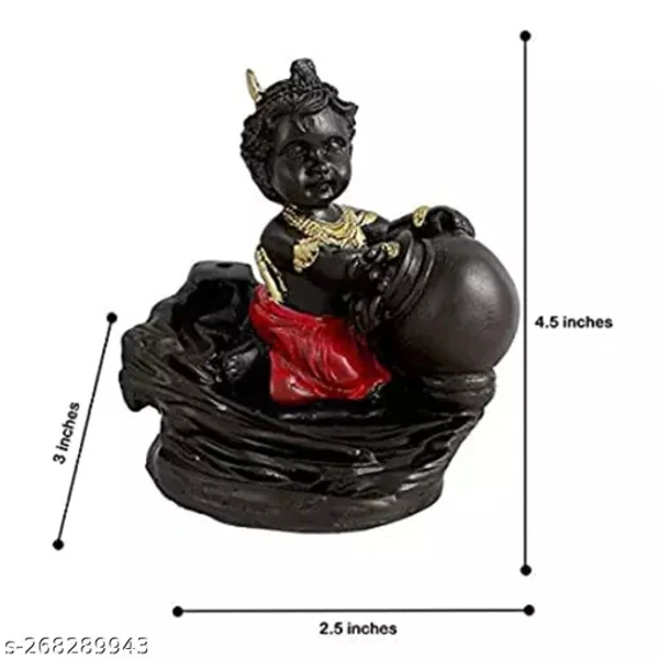 Shree laddo Gopal Kanha Ji smoke Fountain, Insence Holder Cor home & décor