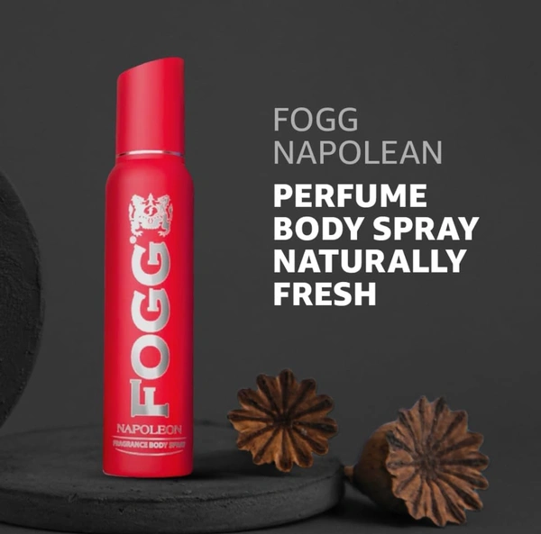 Fogg Napoleon No Gas Deodorant for Men, Long-Lasting Perfume Body Spray, 150 ml