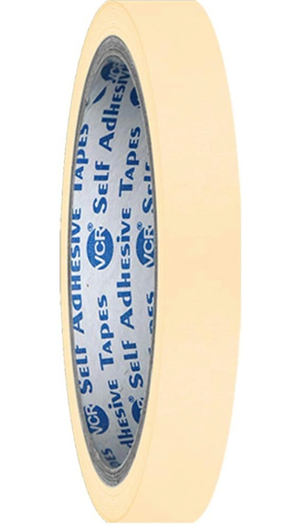 VCR Masking Tape - 20 Meters in Length 12mm / 0.5" Width - 2 Rolls Per Pack - Easy Tear Tape, Best for Carpenter, Labelling, Painting and leaves no residue after a peel.