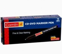 Camlin CD - DVD Marker Pen, Red - Pack of 10