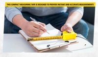 STANLEY STHT36127-812 5 Meter Plastic Short Measuring Tape for Home, DIY, Professional & Industrial Use, YELLOW & BLACK