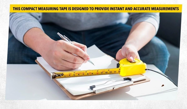 STANLEY STHT36127-812 5 Meter Plastic Short Measuring Tape for Home, DIY, Professional & Industrial Use, YELLOW & BLACK