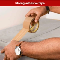 Scotch 3M BOPP Packaging Brown Tape (Tan) | 48mm x 50 Meter | Pack of 2 | for Packaging, Decorating and DIY