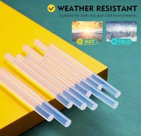Themisto All Purpose Transparent Hot Melt Glue Sticks for Glue Gun Pack Of (10)