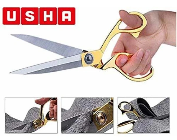USHA K-37 Scissors (Set Of 1, GOLDEN)
