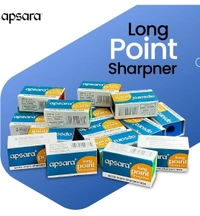 Apsara Long Point Sharpeners, Comfortable Grip, Highly Durable, Anti-rust, Scientifically Designed Blade, Child Safe, for Students, Artists & Professionals, Pack 0f 20