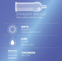 Durex Air Condoms for Men - 10 Count | Suitable for use with lubes & toys