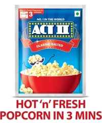ACT II Popcorn IPC Classic Salted Combo Pack, 60g (Pack of 3)