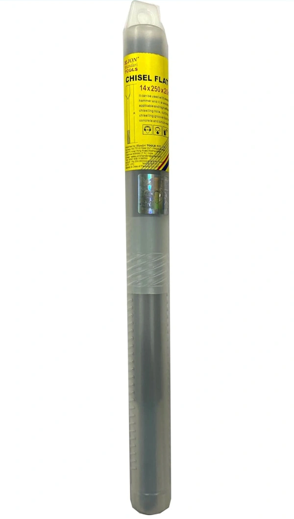 Jon Bhandari Tools SDS Max Demolition Chisel Flat 14x250x20mm Jack Hammer Chiselling Tool Bit (Flat SDS Max Chisel)