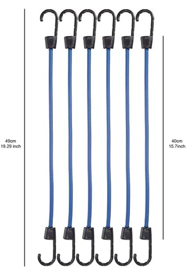 amazon basics Td090123 Bungee Cords | 15.7 Inches, 6-Pack