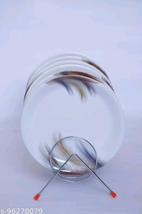 Trendy Plates* 96270079 PCENF5304 Material: MelamineDishware Feature: Dishwasher SafeType: ReusableProduct Breadth: 24 CmProduct Height: 4 CmProduct Length: 24 CmNet Quantity (N): Pack Of 6Dispatch: 2 Days*Proof of Safe Delivery! Click to know on Safety Standards of Delivery Partners- https://ltl.sh/y_nZrAV3