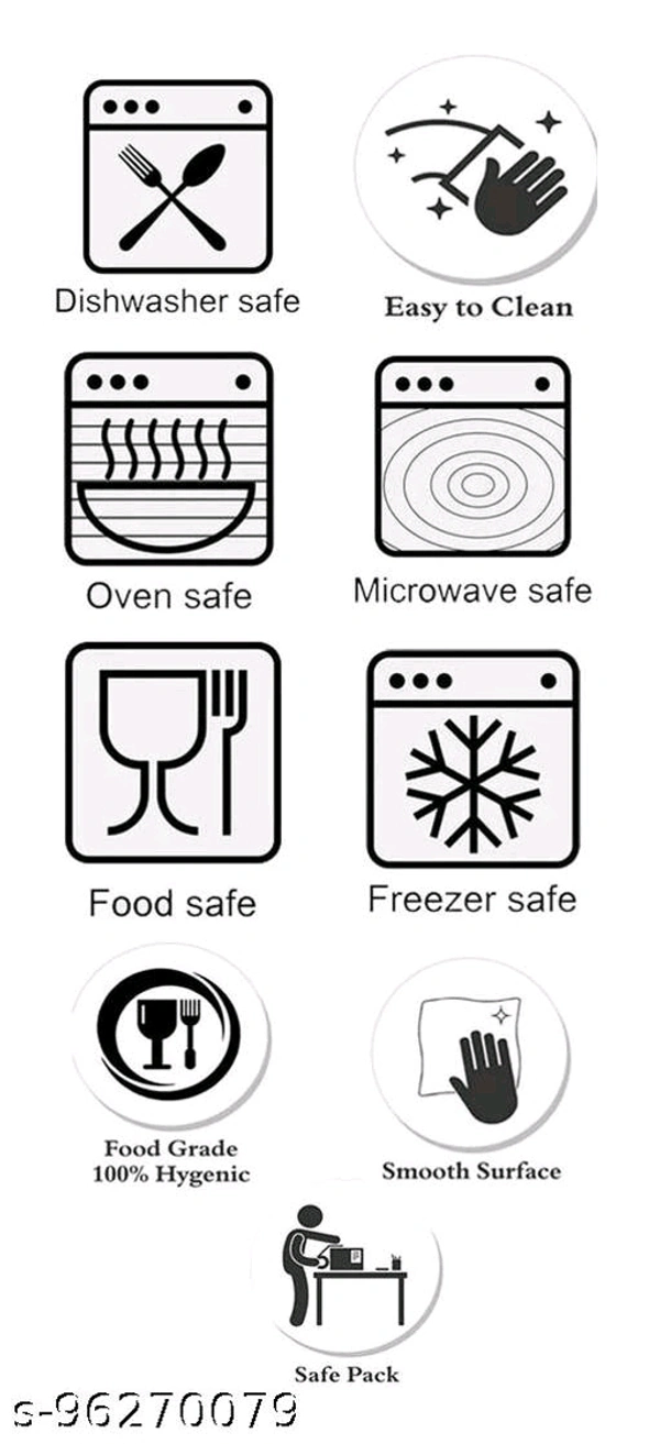 Trendy Plates* 96270079 PCENF5304 Material: MelamineDishware Feature: Dishwasher SafeType: ReusableProduct Breadth: 24 CmProduct Height: 4 CmProduct Length: 24 CmNet Quantity (N): Pack Of 6Dispatch: 2 Days*Proof of Safe Delivery! Click to know on Safety Standards of Delivery Partners- https://ltl.sh/y_nZrAV3