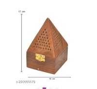 Handicrafts Handmade Incense HolderName: Handicrafts Handmade Incense HolderMaterial: WoodProduct Breadth: 3.5 InchProduct Height: 6 InchProduct Length: 3.5 InchNet Quantity (N): 1Made using strong and durable Rosewood - one of the finest timbersCountry of Origin: India