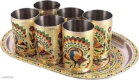 MEENAKARI GLASS AND TRAY SET PCENF5318 (6 GLASS + 1 TRAY)*Material: Stainless SteelCapacity: 1Product Breadth: Product Dependent Inch,CmProduct Height: Product Dependent Inch,CmProduct Length: Product Dependent Inch,CmNet Quantity (N): MultipackDispatch: 1 Day*Proof of Safe Delivery! Click to know on Safety Standards of Delivery Partners- https://ltl.sh/y_nZrAV3