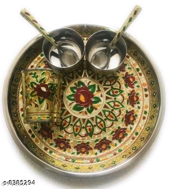 MEENAKARI GLASS AND TRAY SET PCENF5318 (6 GLASS + 1 TRAY)*Material: Stainless SteelCapacity: 1Product Breadth: Product Dependent Inch,CmProduct Height: Product Dependent Inch,CmProduct Length: Product Dependent Inch,CmNet Quantity (N): MultipackDispatch: 1 Day*Proof of Safe Delivery! Click to know on Safety Standards of Delivery Partners- https://ltl.sh/y_nZrAV3
