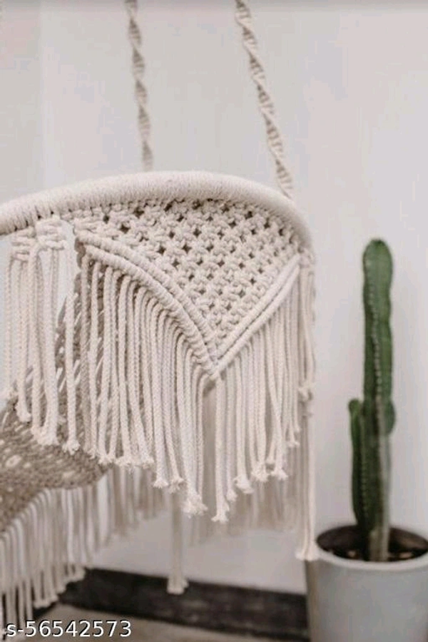 Classy Hammock PCENF5322 Swings*Material: CottonColor: WhiteProduct Breadth: 30 InchProduct Height: 30 InchProduct Length: 72 InchNet Quantity (N): 1Dispatch: 1 Day*Proof of Safe Delivery! Click to know on Safety Standards of Delivery Partners- https://ltl.sh/y_nZrAV3