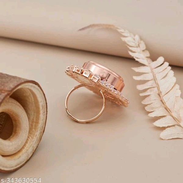 Elite Charming Rings PCENF5328 *Base Metal: BrassPlating: Rose Gold PlatedStone Type: Cubic Zirconia/American DiamondType: Finger RingNet Quantity (N): 1Sizes: Free SizeDispatch: 1 Day*Proof of Safe Delivery! Click to know on Safety Standards of Delivery Partners- https://ltl.sh/y_nZrAV3