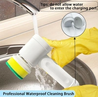 Electric Cleaning Brush PCENF5330 , Electric Spin Scrubber With 3 Brush Heads, Automatic Cleaning Kit for Bathroom Bathtub, Kitchen, Tile, Window, Tub, Dish, Sink44%off