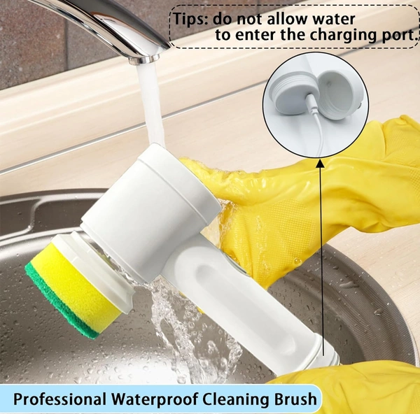 Electric Cleaning Brush PCENF5330 , Electric Spin Scrubber With 3 Brush Heads, Automatic Cleaning Kit for Bathroom Bathtub, Kitchen, Tile, Window, Tub, Dish, Sink44%off