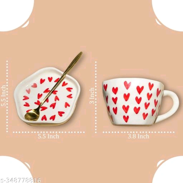 Stylo Cups, Mugs & Saucers PCENF5337 *Material: CeramicType: Cup with SaucerProduct Breadth: 15 CmProduct Height: 10 CmProduct Length: 15 CmNet Quantity (N): Pack Of 2Dispatch: 2 Days*Proof of Safe Delivery! Click to know on Safety Standards of Delivery Partners- https://ltl.sh/y_nZrAV3