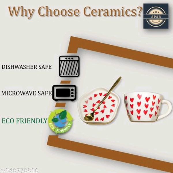 Stylo Cups, Mugs & Saucers PCENF5337 *Material: CeramicType: Cup with SaucerProduct Breadth: 15 CmProduct Height: 10 CmProduct Length: 15 CmNet Quantity (N): Pack Of 2Dispatch: 2 Days*Proof of Safe Delivery! Click to know on Safety Standards of Delivery Partners- https://ltl.sh/y_nZrAV3