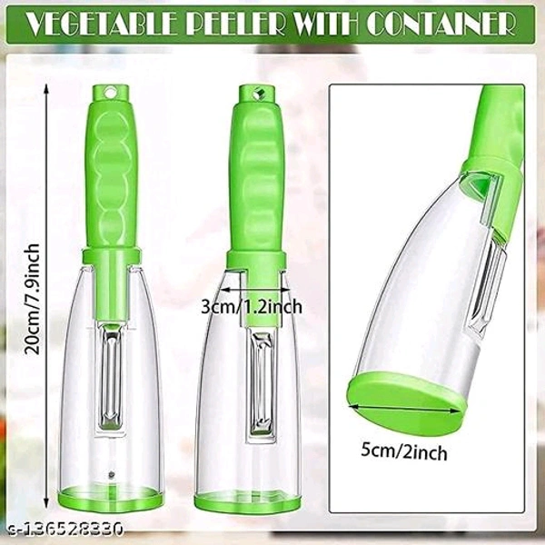 Trendy Peelers PCENF5348 *Body Material: PlasticBlade Material: Stainless SteelType: Fruit SlicersProduct Breadth: 10 CmProduct Height: 12 CmProduct Length: 8 CmNet Quantity (N): Pack Of 1Dispatch: 2 Days*Proof of Safe Delivery! Click to know on Safety Standards of Delivery Partners- https://ltl.sh/y_nZrAV3