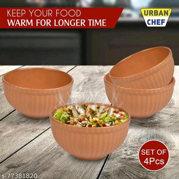 Essential Bowls PCENF5359 *Material: CeramicMicrowave Safe: YesProduct Breadth: 13.5 CmProduct Height: 7.5 CmProduct Length: 13.5 CmNet Quantity (N): Pack Of 4Dispatch: 2 Days*Proof of Safe Delivery! Click to know on Safety Standards of Delivery Partners- https://ltl.sh/y_nZrAV3 - Web Orange