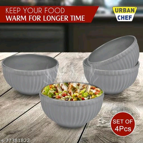 Essential Bowls PCENF5359 *Material: CeramicMicrowave Safe: YesProduct Breadth: 13.5 CmProduct Height: 7.5 CmProduct Length: 13.5 CmNet Quantity (N): Pack Of 4Dispatch: 2 Days*Proof of Safe Delivery! Click to know on Safety Standards of Delivery Partners- https://ltl.sh/y_nZrAV3 - Gray