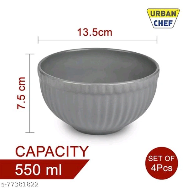 Essential Bowls PCENF5359 *Material: CeramicMicrowave Safe: YesProduct Breadth: 13.5 CmProduct Height: 7.5 CmProduct Length: 13.5 CmNet Quantity (N): Pack Of 4Dispatch: 2 Days*Proof of Safe Delivery! Click to know on Safety Standards of Delivery Partners- https://ltl.sh/y_nZrAV3 - Gray