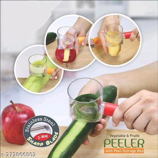 Unique Peelers PCENF5375 *Body Material: PlasticBlade Material: Stainless SteelType: Fruit SlicersProduct Breadth: 10 CmProduct Height: 10 CmProduct Length: 10 CmNet Quantity (N): Pack Of 1Dispatch: 1 Day*Proof of Safe Delivery! Click to know on Safety Standards of Delivery Partners- https://ltl.sh/y_nZrAV3